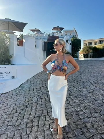 CiCi on holiday in the sunshine